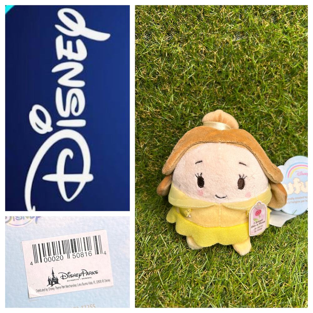Disney Belle Ufufy “Smell Like a Rose” Mini Plush Tsum‑style‎ Collectible NWT